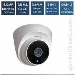 Techvision TC-13536H 5mp Büyük Plastik Dome Kamera